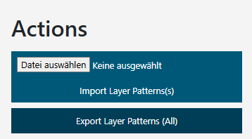 Webpage Layer Patterns Actions