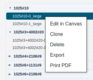 Webpage Layer Pattern Context Menu