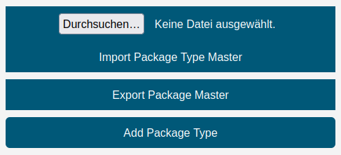 Webpage Package Master Actions